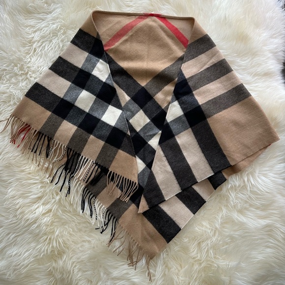 Burberry Accessories - Burberry Megacheck Triangle Scarf Shawl